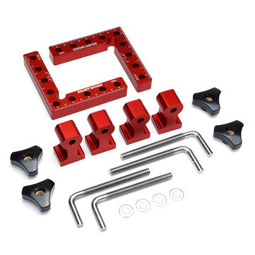 ENJOYWOOD 6PCS Woodworking Upgrade Right Angle Positioning Clamp Precision 90 Degree Clamping Square L-Shaped Auxiliary Fixture Splicing Board Carpenter Square Ruler Woodworking Tool