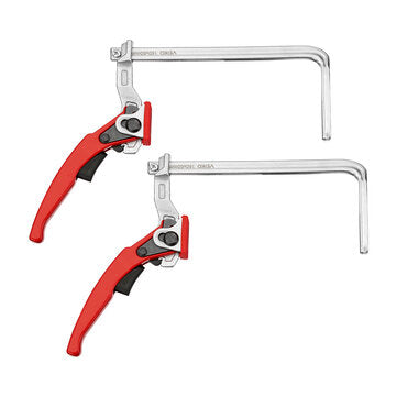 VEIKO 2PCS Alloy Steel Upgrade Quick Ratchet Track Saw Guide Rail Clamp MFT Clamp for MFT Table and Guide Rail System Woodworking Clamp