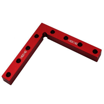 Drillpro 2pcs Aluminum 90 Degree Precision Positioning L Squares Block 100/120/140mm Positioning Right Angle Ruler Clamping Measure Tools