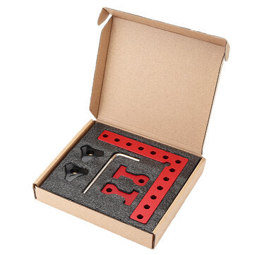 Drillpro Woodworking Precision Clamping Square L-Shaped Auxiliary Fixture Splicing Board Positioning Panel Fixed Clip Carpenter Square Ruler Woodworking Tool