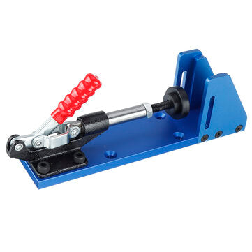 Upgrade XK-2 Pocket Hole Jig Wood Toggle Clamps with Drilling Bit Hole Puncher Locator Working Carpenter Kit