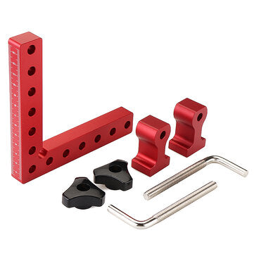 Drillpro Woodworking Precision Clamping Square L-Shaped Auxiliary Fixture Splicing Board Positioning Panel Fixed Clip Carpenter Square Ruler Woodworking Tool