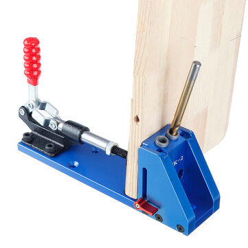 Upgrade XK-2 Pocket Hole Jig Wood Toggle Clamps with Drilling Bit Hole Puncher Locator Working Carpenter Kit